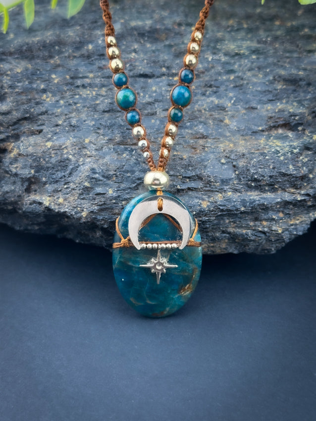 Apatite Silver stainless steel Oval