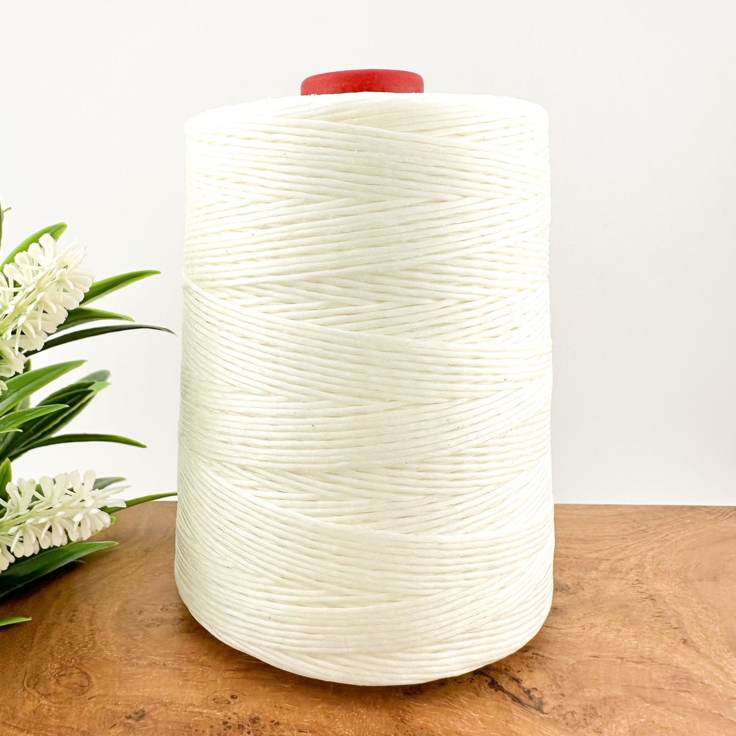 0.8mm 600 Meter Macrame Cord Spool - White