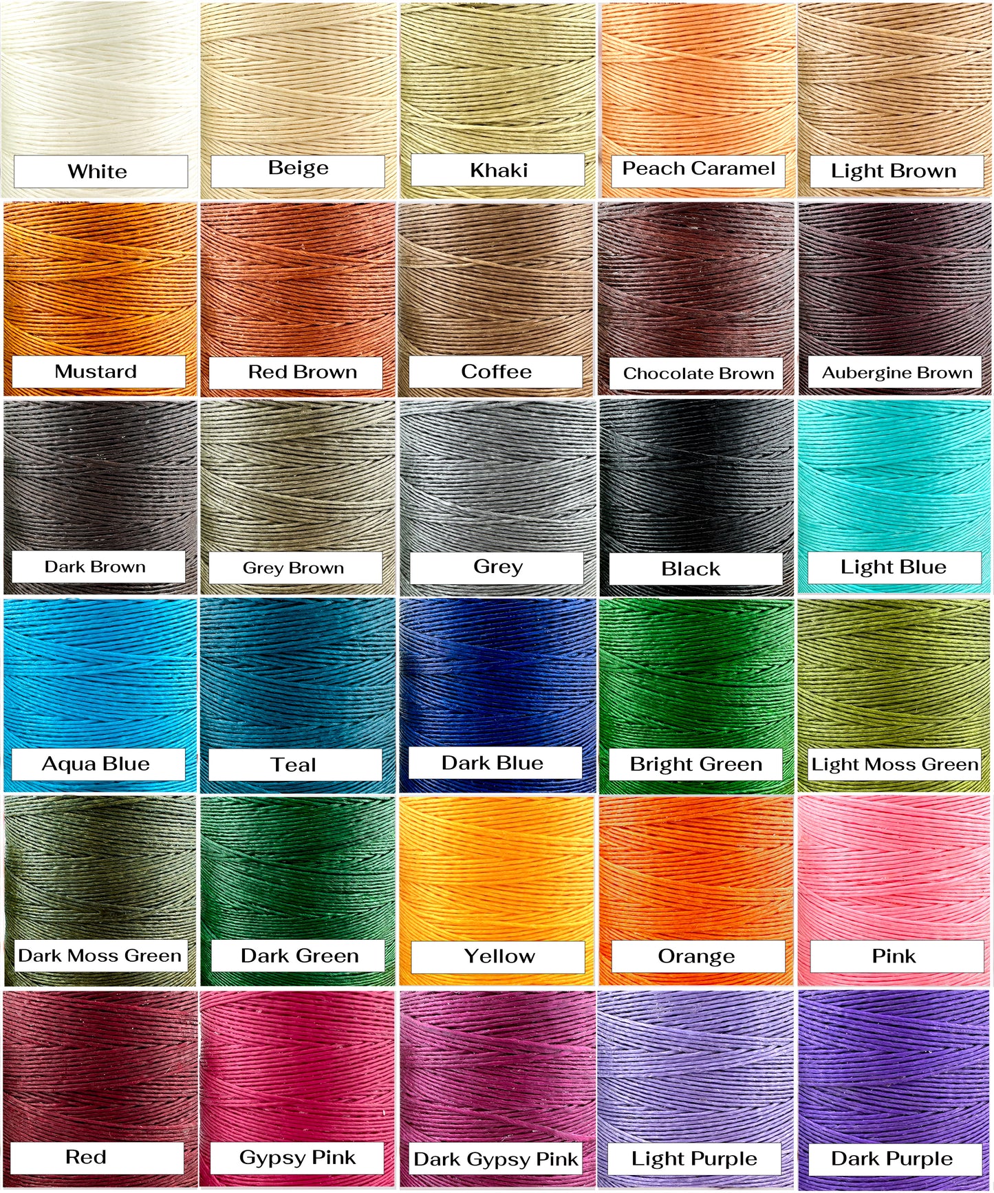 600 Meter Macrame Cord Spool - Aqua Blue