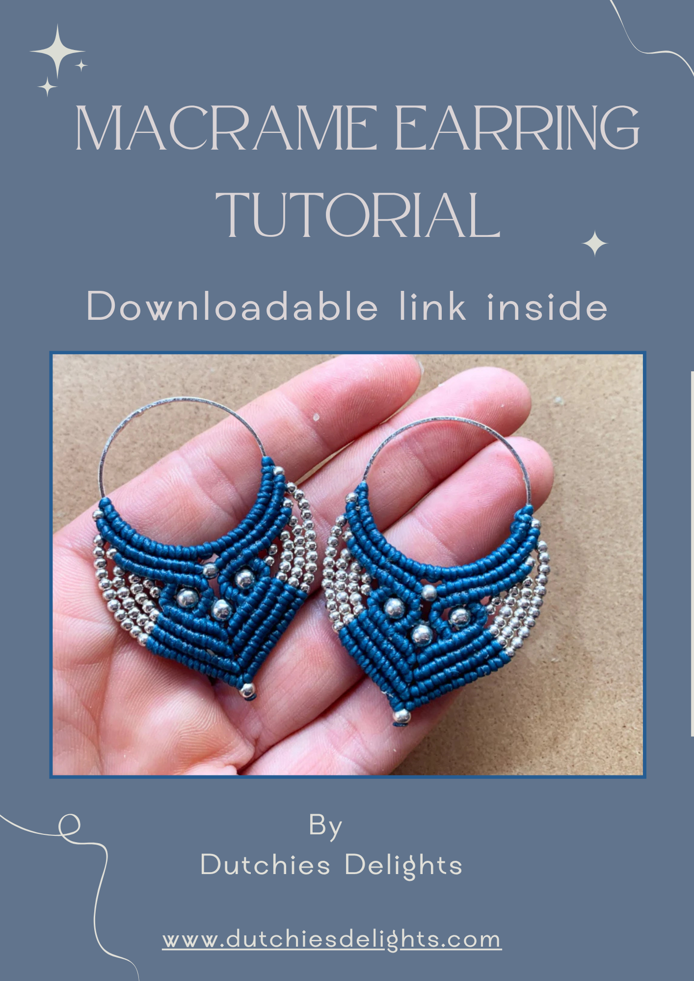 Macramé Crystal Earring Video KIT – Learn to Make Handmade Boho