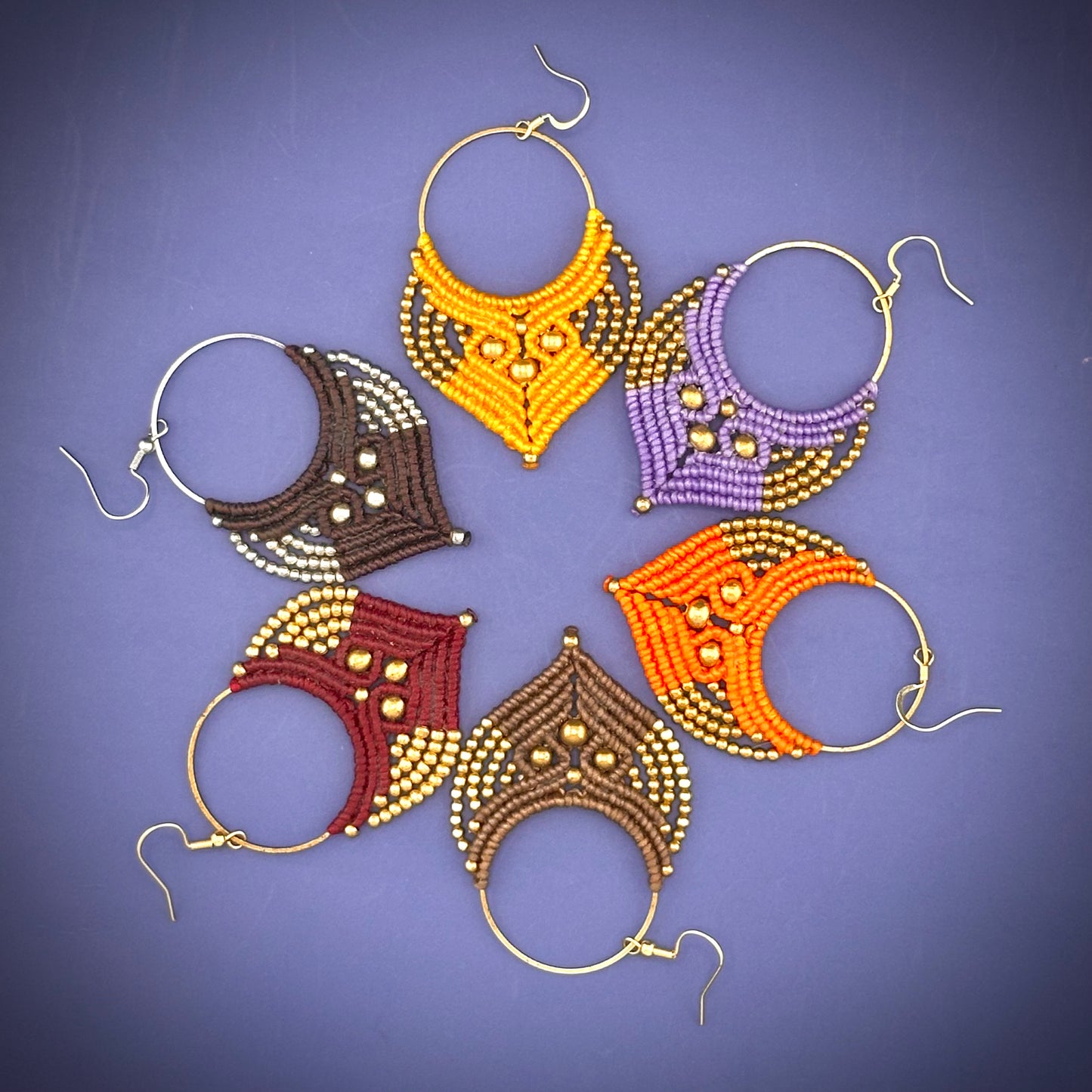Macrame Earrings Video Tutorial KIT - Includes supplies