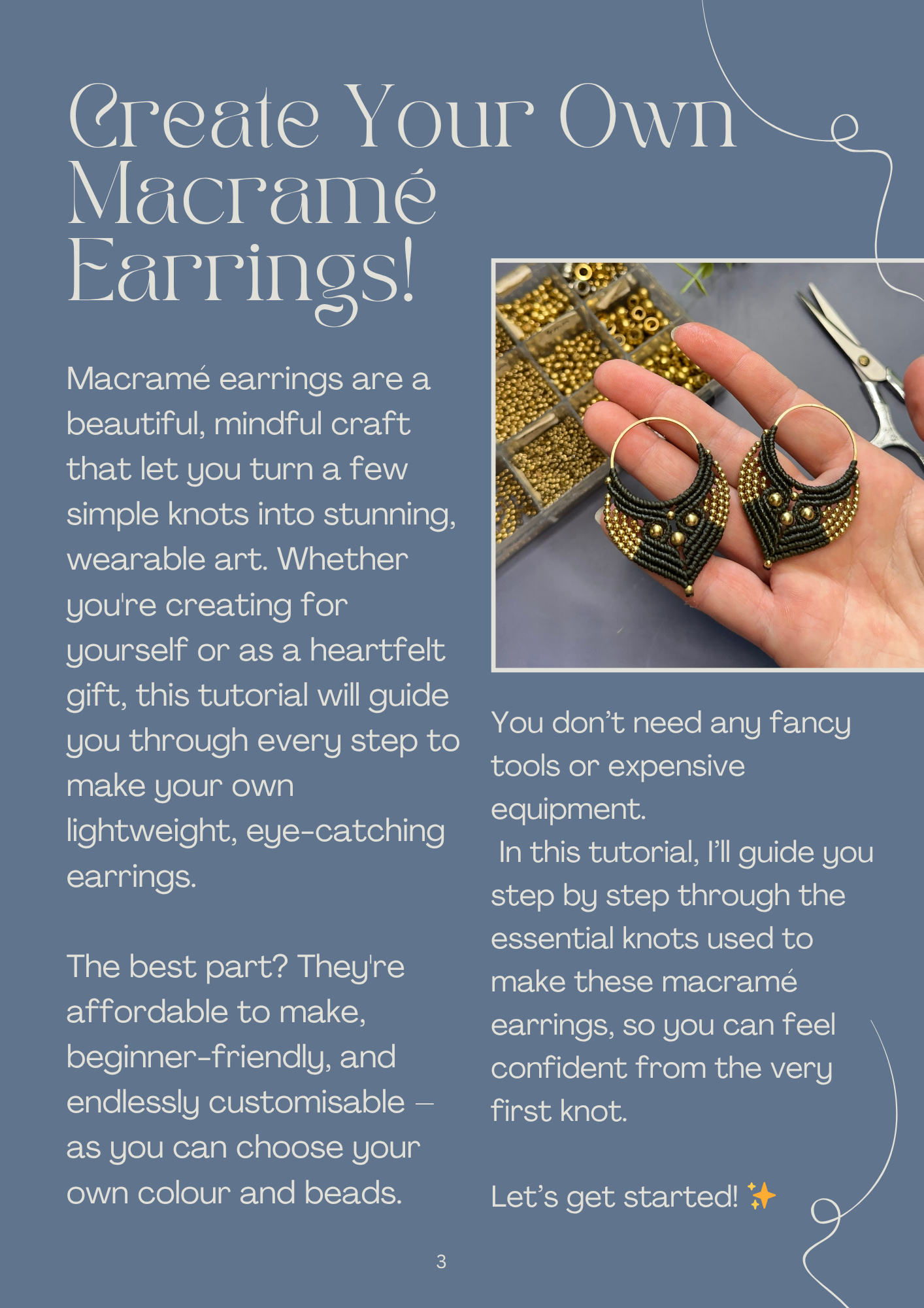 Macrame Earrings Video Tutorial
