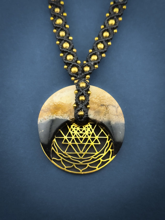 Palm Root Crescent Moon Sri Yantra