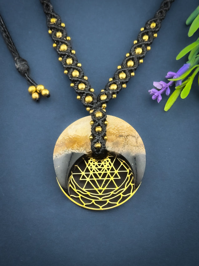 Palm Root Crescent Moon Sri Yantra