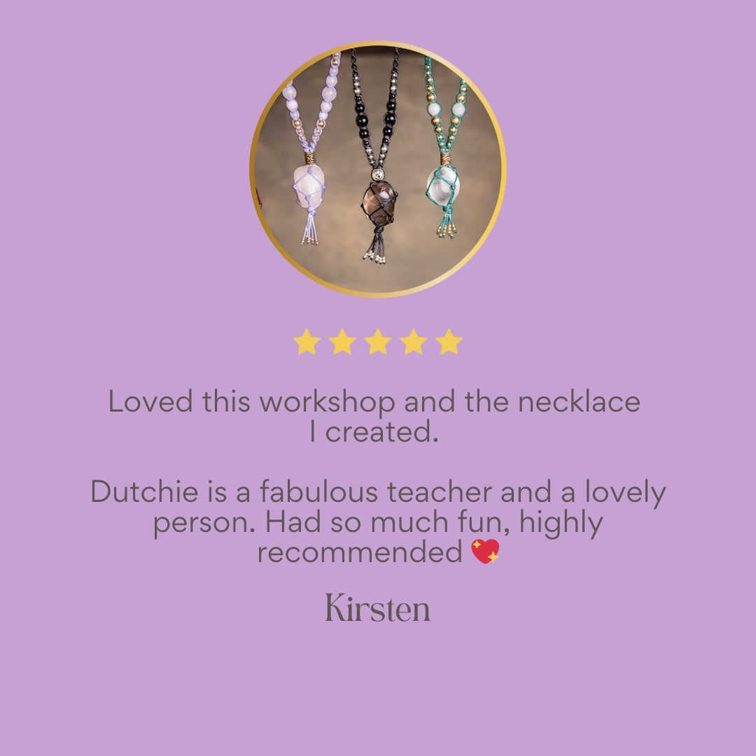 Parent & Kids Macramé Jewellery Workshop 24 May - Wadeville