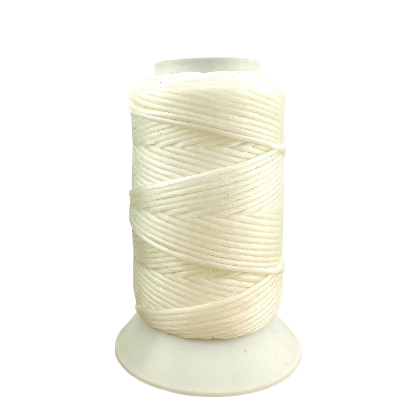 Waxed Macrame Cord 1mm - Spool 30 meters - White
