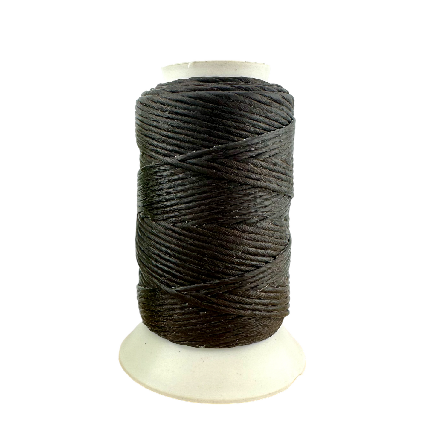 Waxed Macrame Cord 1mm - Small Spool 30 meters - Dark Brown