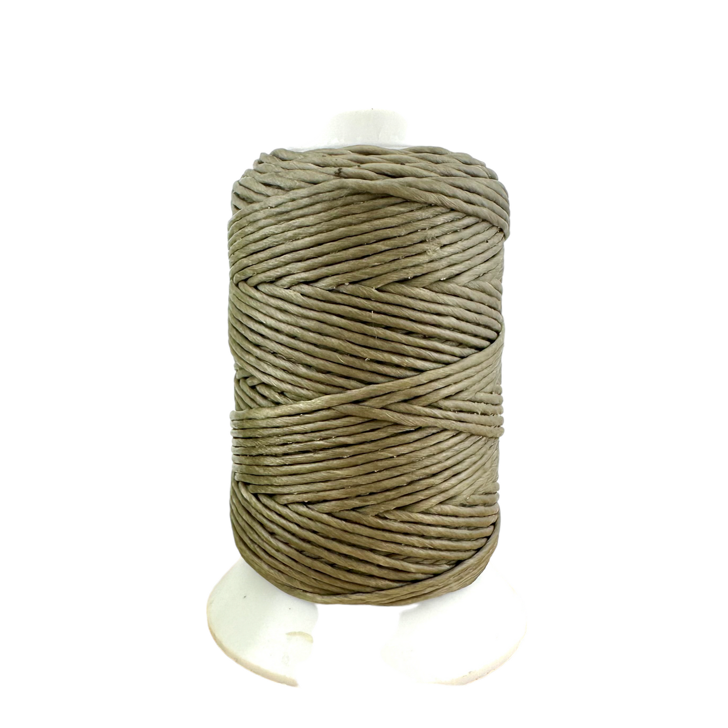 Waxed Macrame Cord 1mm - Small Spool 30 meters - Grey Brown