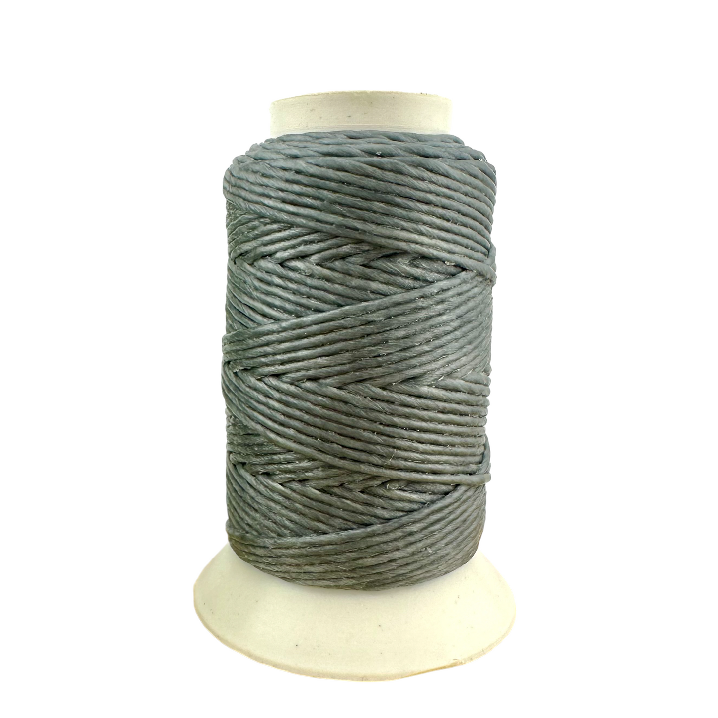 Waxed Macrame Cord 1mm - Small Spool 30 meters - Grey