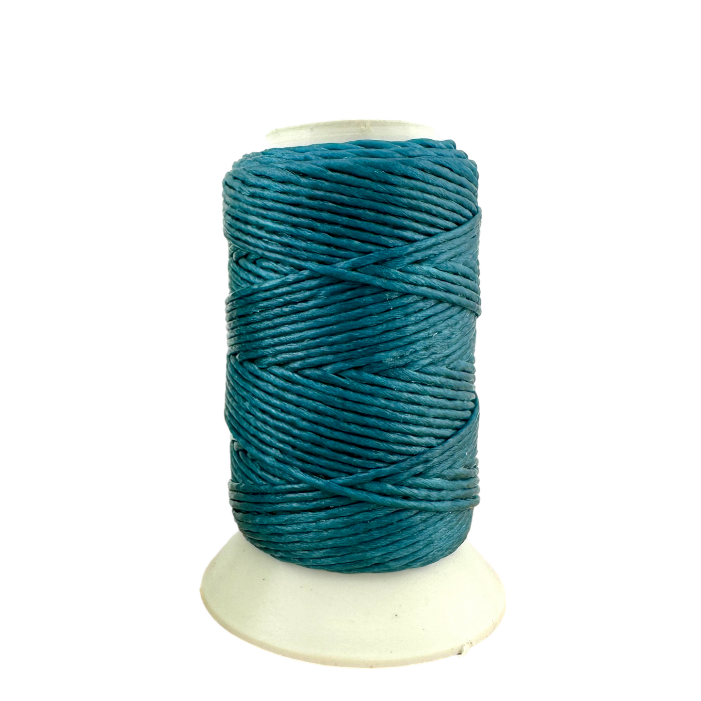 Waxed Macrame Cord 1mm - Small Spool 30 meters - Teal