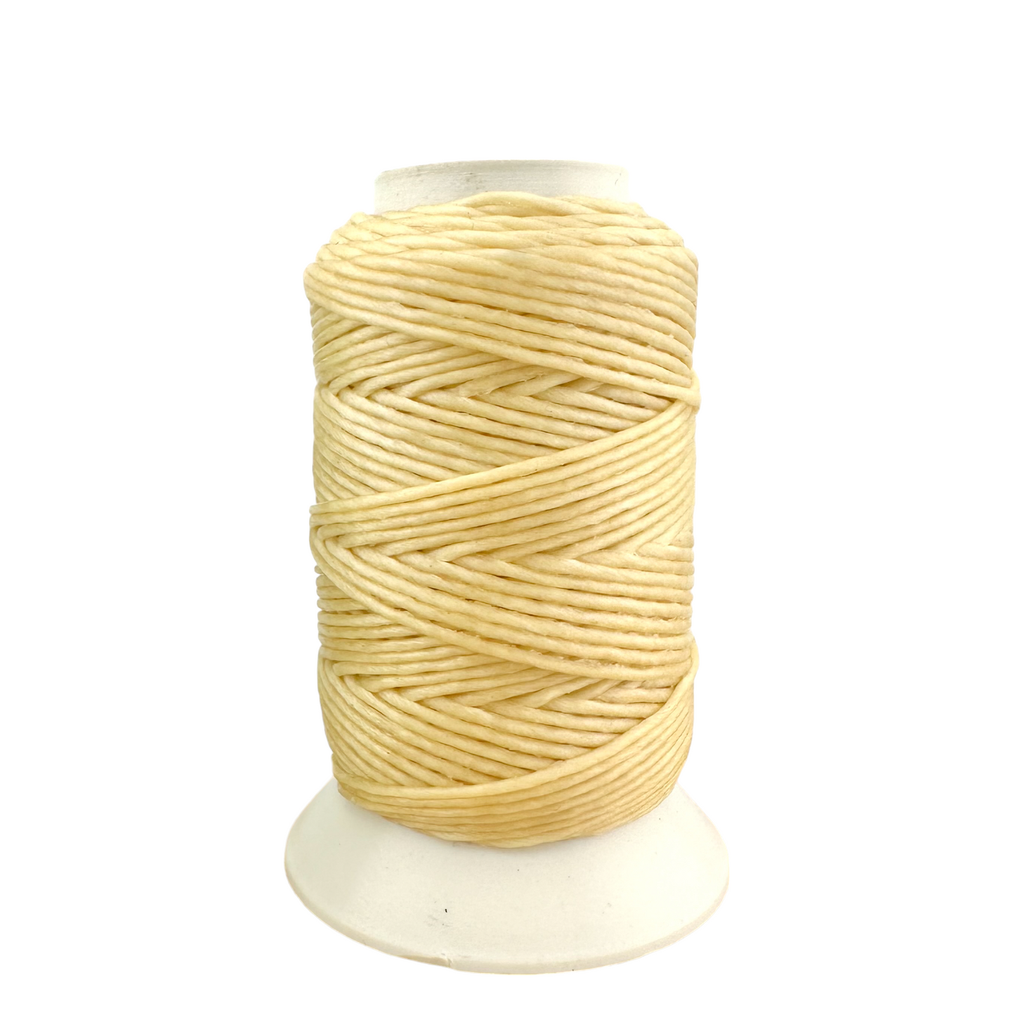 Waxed Macrame Cord 1mm - Small Spool 30 meters - Beige