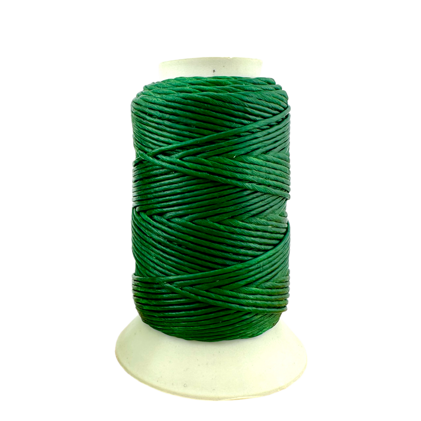 Waxed Macrame Cord 1mm - Small Spool 30 meters - Dark Green
