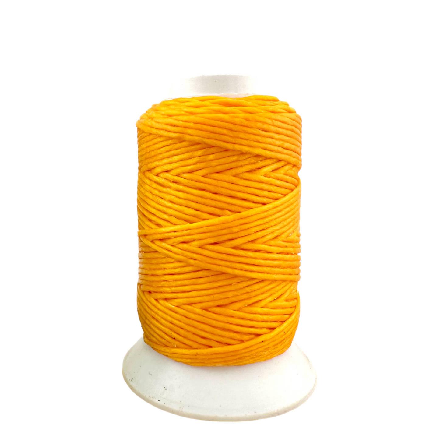 Waxed Macrame Cord 1mm - Spool 30 meters - Yellow