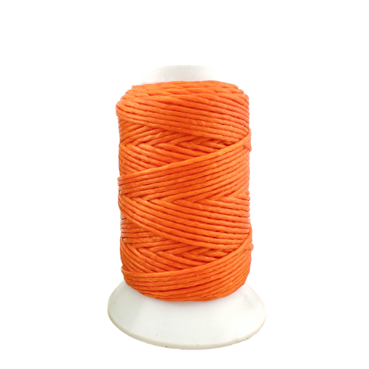 Waxed Macrame Cord 1mm - Small Spool 30 meters - Orange