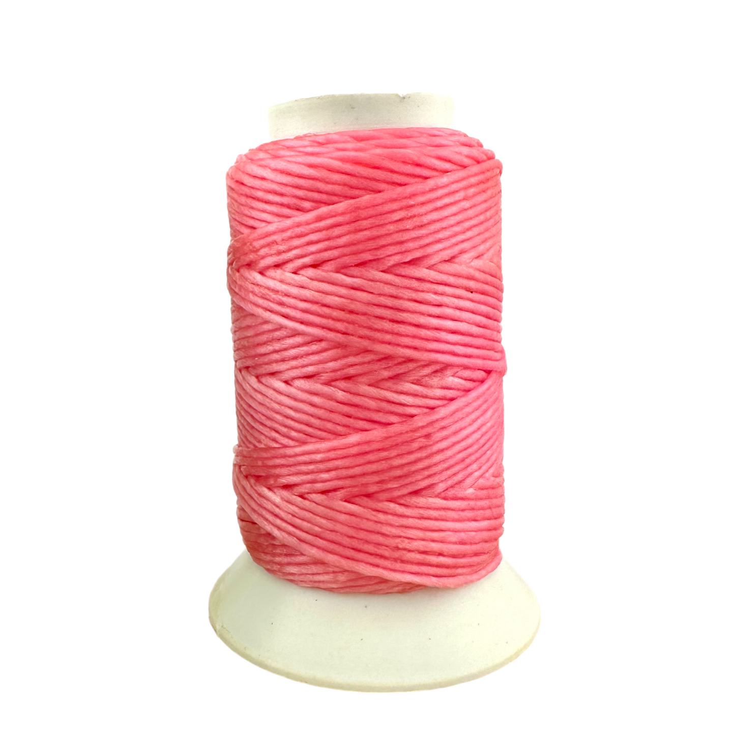 Waxed Macrame Cord 1mm - Small Spool 30 meters - Pink