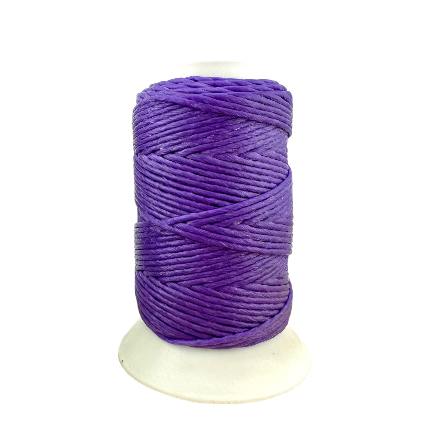Waxed Macrame Cord 1mm - Small Spool 30 meters - Dark Purple