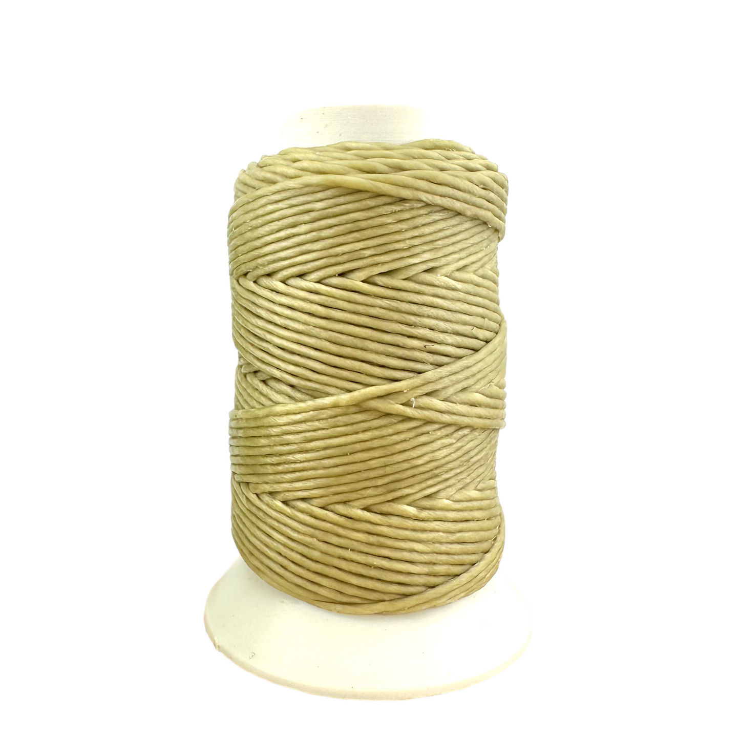 Waxed Macrame Cord 1mm - Small Spool 30 meters - Khaki