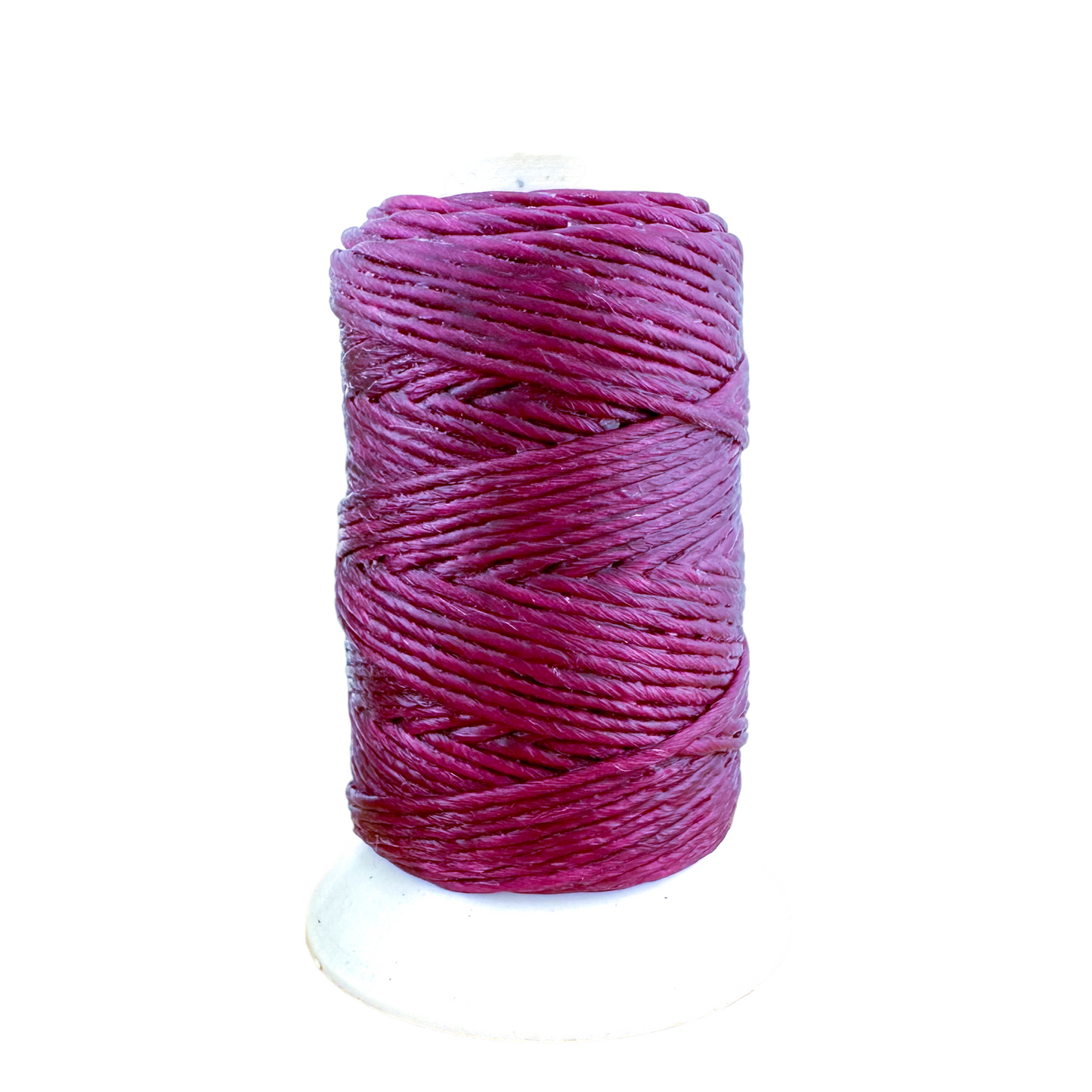Waxed Macrame Cord 1mm - Small Spool 30 meters - Dark Gypsy Pink