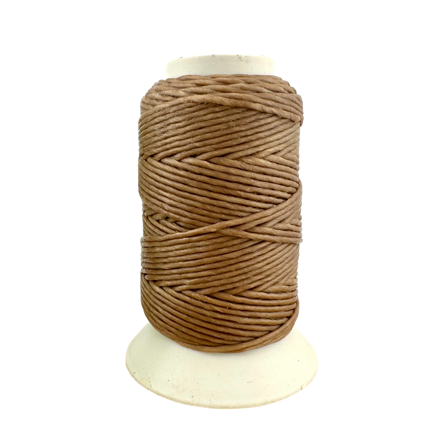 Waxed Macrame Cord 1mm - Small Spool 30 meters - Coffee