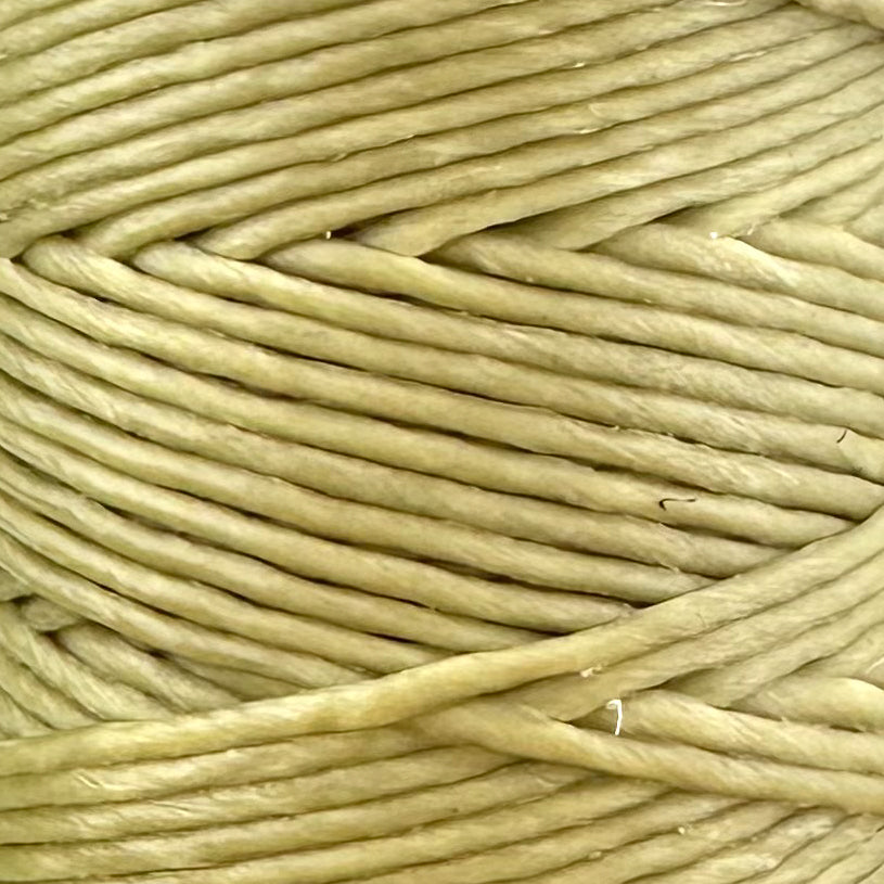 Waxed Macrame Cord 1mm - Small Spool 30 meters - Khaki
