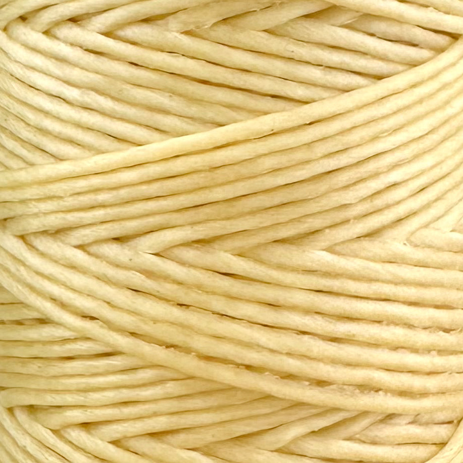 Waxed Macrame Cord 1mm - Small Spool 30 meters - Beige