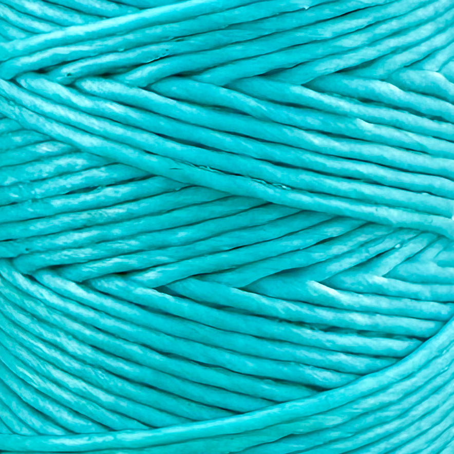 Waxed Macrame Cord 1mm - Small Spool 30 meters - Baby Blue