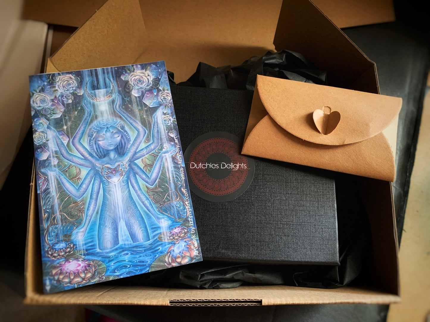 Sri Yantra Princess - Orange Necklace