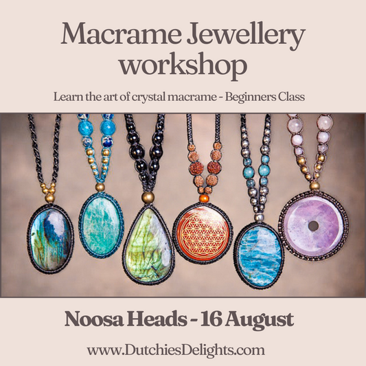 Macrame Jewellery Beginners Workshop - Noosa Head - 16 August