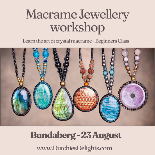 Macrame Jewellery Beginners Workshop - Bundaberg - 23 August