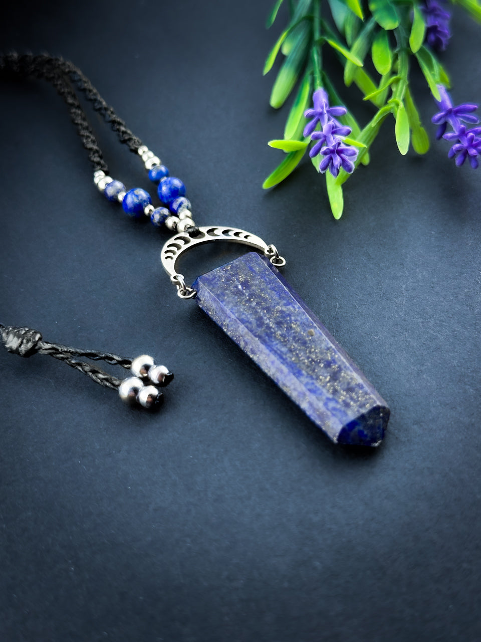 Lapis Lazuli Point - Silver