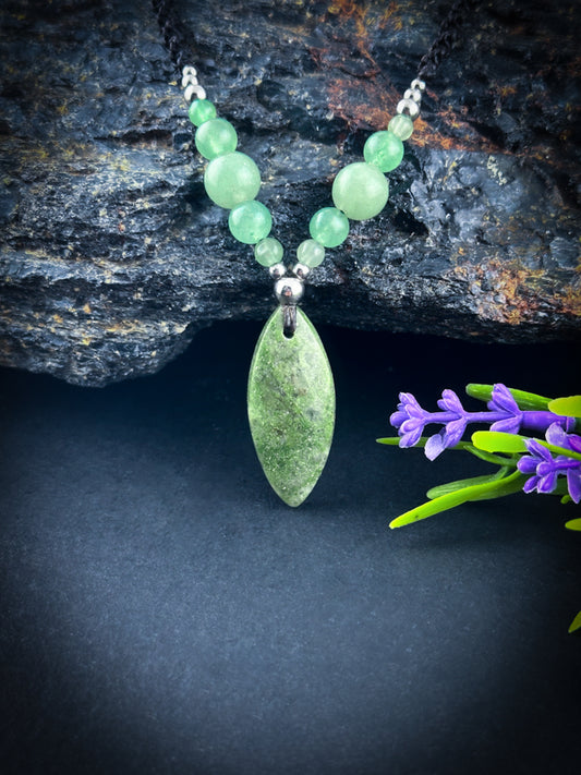 Green Jade with Aventurine Necklace