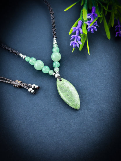 Green Jade with Aventurine Necklace