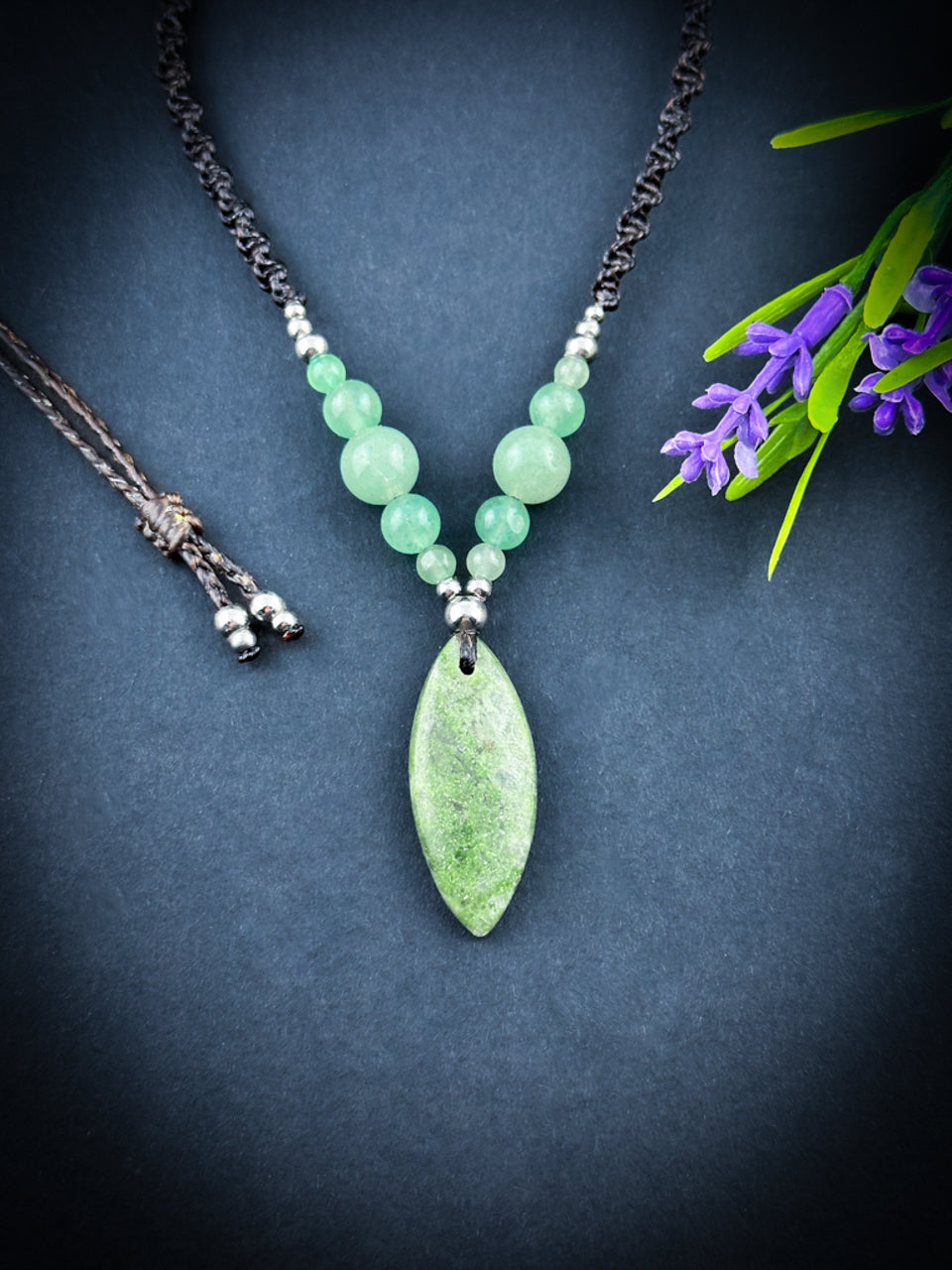 Green Jade with Aventurine Necklace