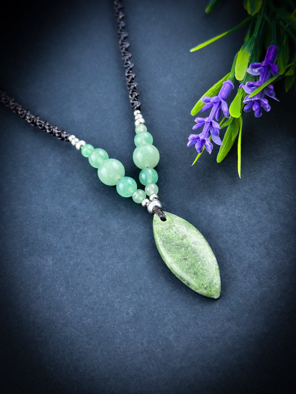 Green Jade with Aventurine Necklace