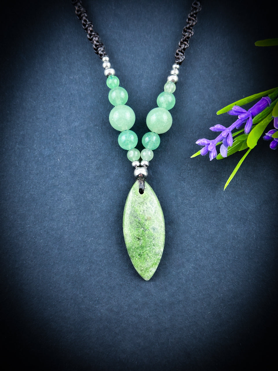 Green Jade with Aventurine Necklace