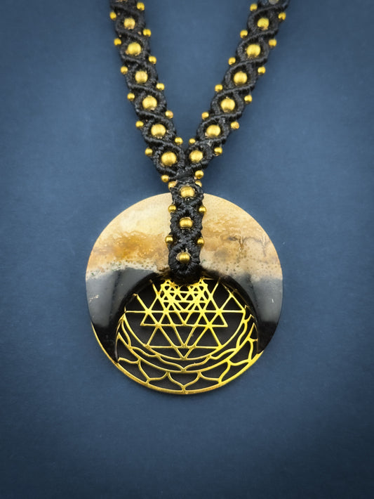 Palm Root Crescent Moon Sri Yantra