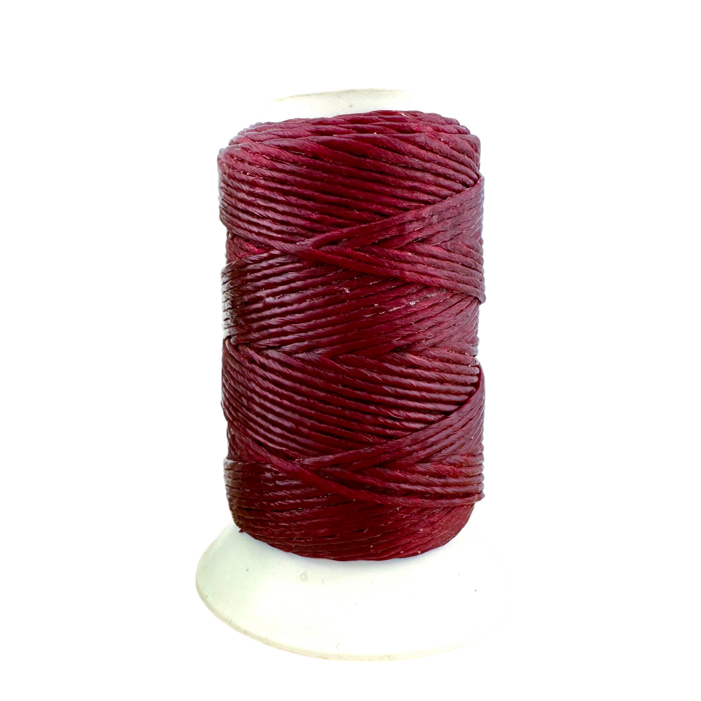 Waxed Macrame Cord 1mm - Small Spool 30 meters - Red