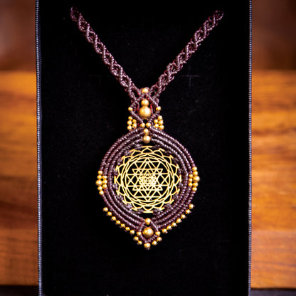 Princess Sri Yantra Sacred Geometry Necklace