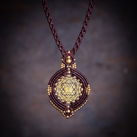 Princess Sri Yantra Sacred Geometry Necklace