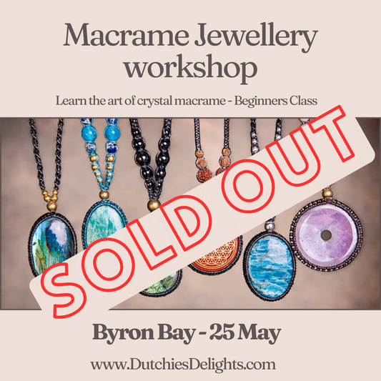 Macrame Jewellery Beginners Workshop - Byron Bay - 25 May